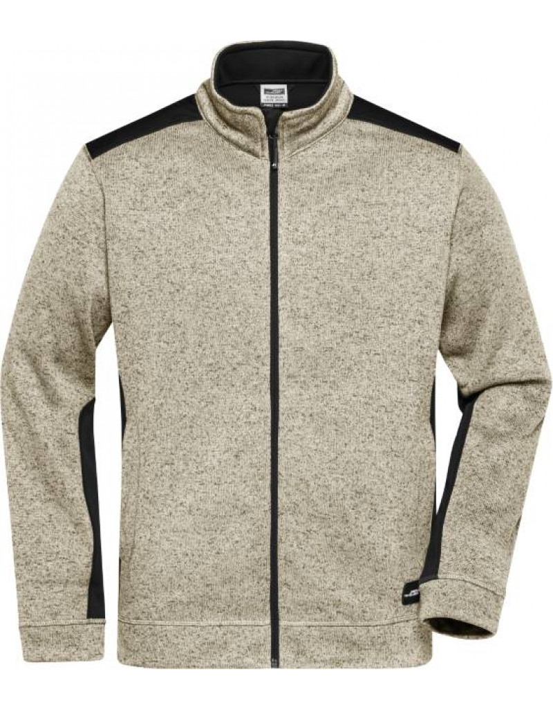 Jachetă de lucru tricotată din fleece pentru bărbați cu rezistență ridicată